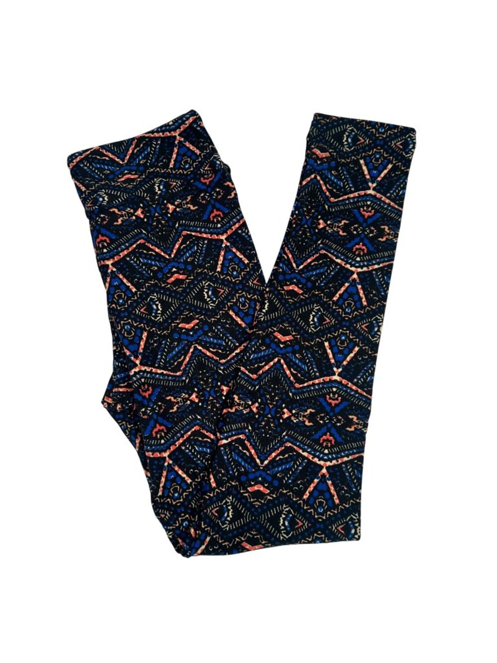 LuLaRoe Black Blue Aztec Tribal Southwestern Country Kids Womens Leggings Tween